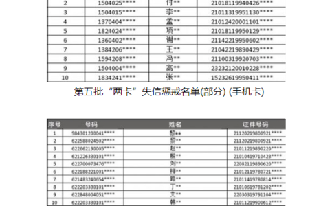 沈阳曝光第五批“两卡”失信惩戒名单 出租出售银行卡、手机卡者将被“断卡”