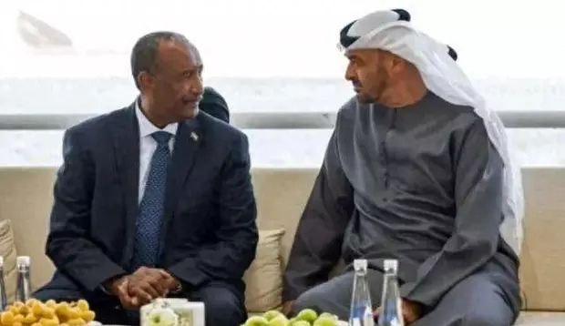 苏丹主权委员会主席与阿联酋总统讨论苏丹局势