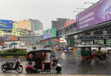 柬埔寨未来一周将有雷雨